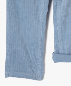 Pantalon en velours doublé jersey bébé garçon